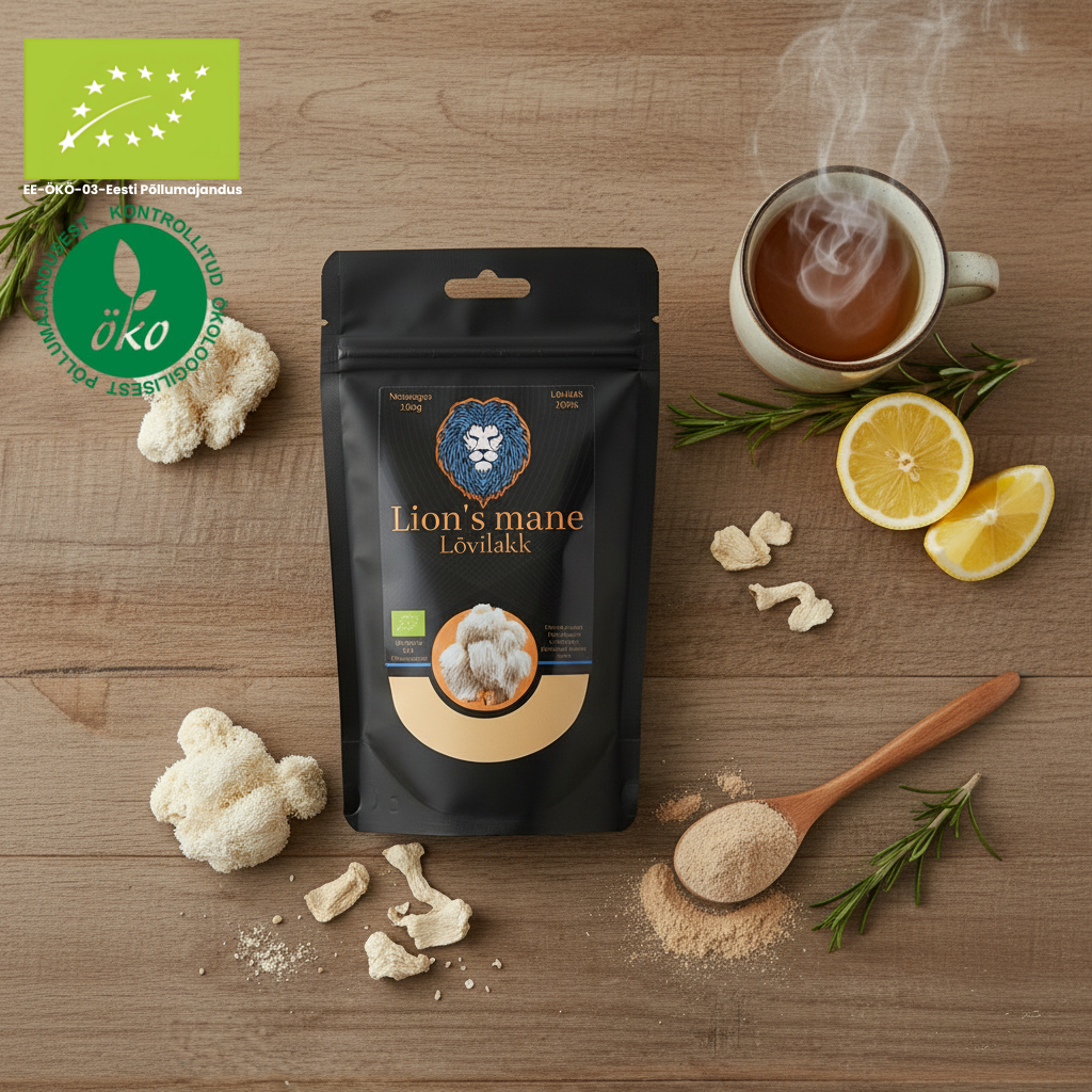 Eestis kasvatatud mahe Lõvilaka pulber (100g)